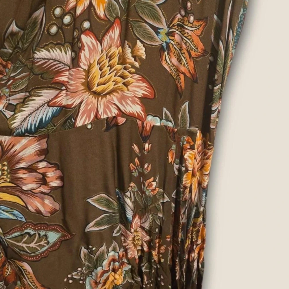 Anthropologie Farm Rio Floral Maxi Dress - Picture 3 of 11